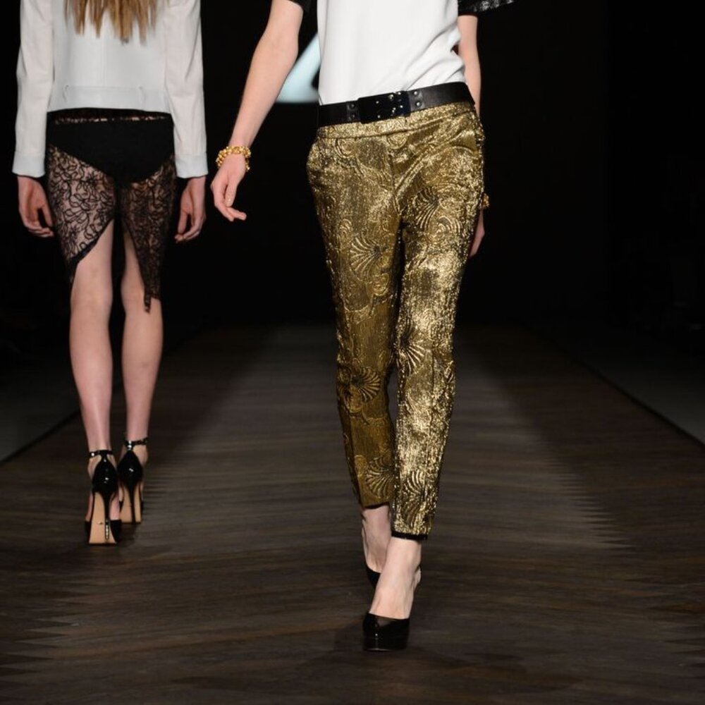 Camilla and Marc Sublime Gold Brocade Jacquard Pants